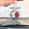 Drive Safe, My Love, Your Safety Is My Peace - Family Personalized Custom Car Ornament - Acrylic Custom Shaped - Gift For Mom, Daughter, Son