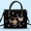 The Love Of A Grandmother Knows No Limits And No End - Family Personalized Custom Leather Handbag - Gift For Mom, Grandma