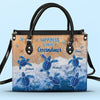 If Nothing Is Going Well, Call Your Grandmother - Family Personalized Custom Leather Handbag - Gift For Mom, Grandma