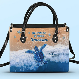 If Nothing Is Going Well, Call Your Grandmother - Family Personalized Custom Leather Handbag - Gift For Mom, Grandma