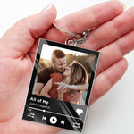 Custom Photo Give Me Your Forever - Couple Personalized Custom Shaped Acrylic Keychain - Gift For Husband, Wife, Couple