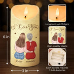 Mom, Your Love Is Our Greatest Treasure - Family Personalized Custom LED Candle - Gift For Mom, Daughter