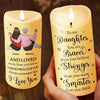 Forever Grateful, Forever Loving You, Mom - Family Personalized Custom LED Candle - Gift For Mom, Daughter