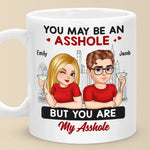 Home Is Wherever I'm With You - Couple Personalized Custom Mug - Gift For Husband Wife, Anniversary