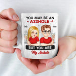 Home Is Wherever I'm With You - Couple Personalized Custom Mug - Gift For Husband Wife, Anniversary