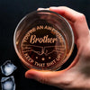 You Are An Awesome Brother - Family Personalized Custom Whiskey Glass - Gift For Family Members