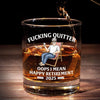 Relish The Freedom Of Waking Up Naturally - Personalized Custom Whiskey Glass - Appreciation, Retirement Gift For Coworkers, Work Friends, Colleagues