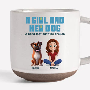 Un lien indéfectible - Mug personnalisé en céramique imprimé chien - Cadeau pour propriétaires et amoureux des animaux