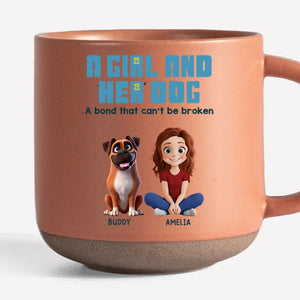 Un lien indéfectible - Mug personnalisé en céramique imprimé chien - Cadeau pour propriétaires et amoureux des animaux