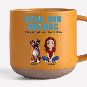 Un lien indéfectible - Mug personnalisé en céramique imprimé chien - Cadeau pour propriétaires et amoureux des animaux
