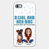 A Girl And Her Dogs - Dog Personalized Custom Clear Phone Case - Gift For Pet Owners, Pet Lovers