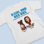 The Bond Between A Girl And Her Dogs Is Life’s Greatest Gift - Dog Personalized Custom Unisex T-shirt, Premium T-shirt, Hoodie - Gift For Dog Lovers, Daughters