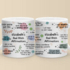 Fearless Self-Love Affirmations - Friend Personalized Custom Mug - Christmas Gift, Birthday Gift For Best Friends, Family Members, Coworkers, Yourself