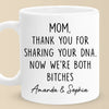 Thank You For Sharing Your DNA - Family Personalized Custom Mug - Gift For Mom, Grandma