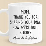 Thank You For Sharing Your DNA - Family Personalized Custom Mug - Gift For Mom, Grandma