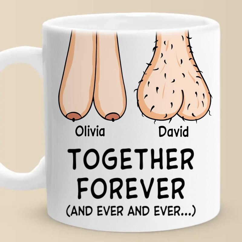 Together Forever - Couple Personalized Custom Mug - Gift For Husband Wife, Anniversary