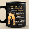 Destiny Made Us A Couple But Love Made Us Forever Together - Couple Personalized Custom Black Mug - Gift For Husband Wife, Anniversary