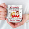 So Many Of My Smiles Begin With You - Couple Personalized Custom Mug - Gift For Husband Wife, Anniversary