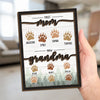 Journey Of The Heart - Family Personalized Custom 2-Layered Wooden Plaque With Stand - Gift For Mom, Grandma