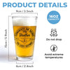Let's Raise A Glass To My Brother - Family Personalized Custom Beer Glass - Gift For Family Members