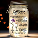 You Are My Sunshine - Family Personalized Custom Mason Jar Light - Gift For Mom, Daughter