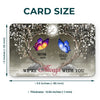 Like A Butterfly, They Lived Briefly But Beautifully - Memorial Personalized Custom Aluminum Wallet Card - Sympathy Gift For Family Members