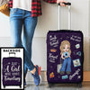 The Sky Is Calling And I Must Go - Travel Personalized Custom Luggage Cover - Summer Vacation Gift, Gift For Adventure Travel Lovers