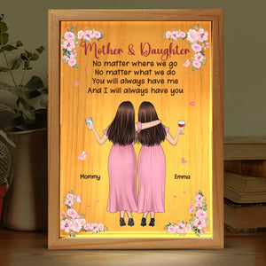 Personne ne t'aimera jamais autant que ta mère - Cadre photo personnalisé pour famille - Cadeau pour maman et fille