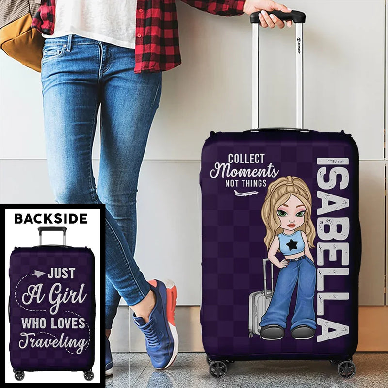 Go Where Your Heart Feels Alive - Travel Personalized Custom Luggage Cover - Summer Vacation Gift, Gift For Adventure Travel Lovers