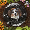 Custom Photo Forever In My Heart - Memorial Personalized Custom Round Shaped Stone With Stand - Sympathy Gift For Pet Owners, Pet Lovers
