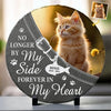 Custom Photo A Loyal Friend, A Gentle Spirit - Memorial Personalized Custom Round Shaped Stone With Stand - Sympathy Gift For Pet Owners, Pet Lovers