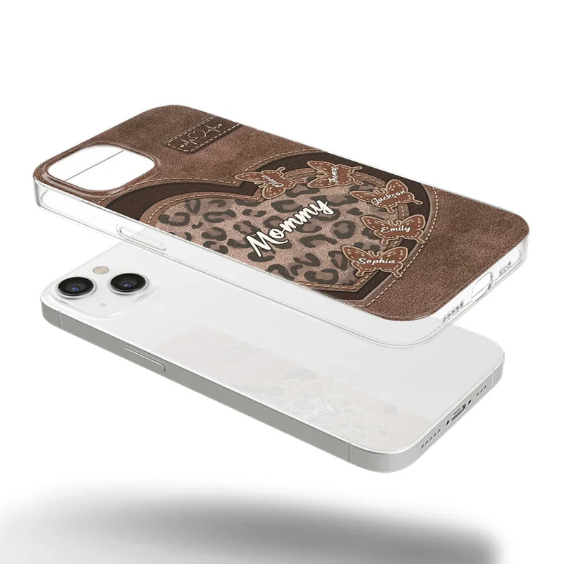 Grandma’s Love Is The Warmest Place To Be - Family Personalized Custom Clear Phone Case - Gift For Mom, Grandma