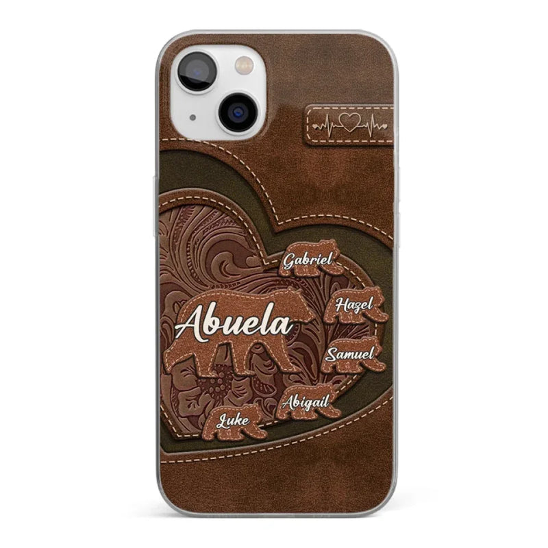Every Hug From Grandma Felt Like Coming Home - Family Personalized Custom Clear Phone Case - Gift For Mom, Grandma