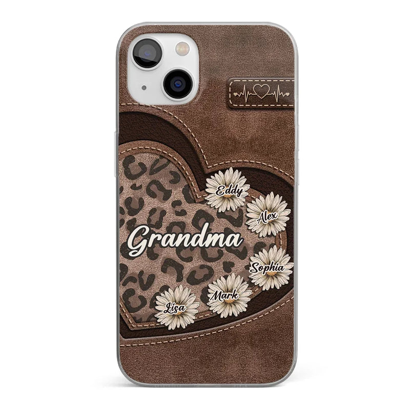 You Are My Forever Flower, Mom - Family Personalized Custom Clear Phone Case - Gift For Mom, Grandma