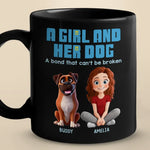 Pawsitively In Love - Dog Personalized Custom Black Mug - Gift For Pet Owners, Pet Lovers