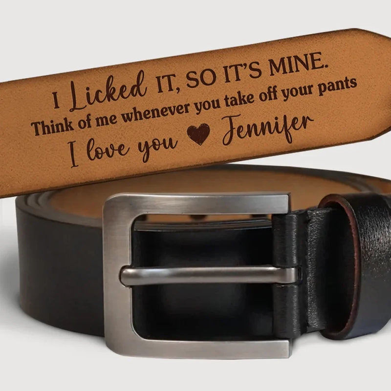 You’re My Forever And Always - Couple Personalized Custom Engraved Leather Belt - Gift For Husband Wife, Anniversary