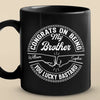 Love Makes A Family - Family Personalized Custom Black Mug - Gift For Family Members