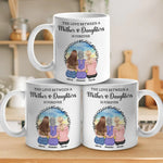 The Love Between A Mother & Daughters Is Forever - Family Personalized Custom Mug - Gift For Mom, Daughters