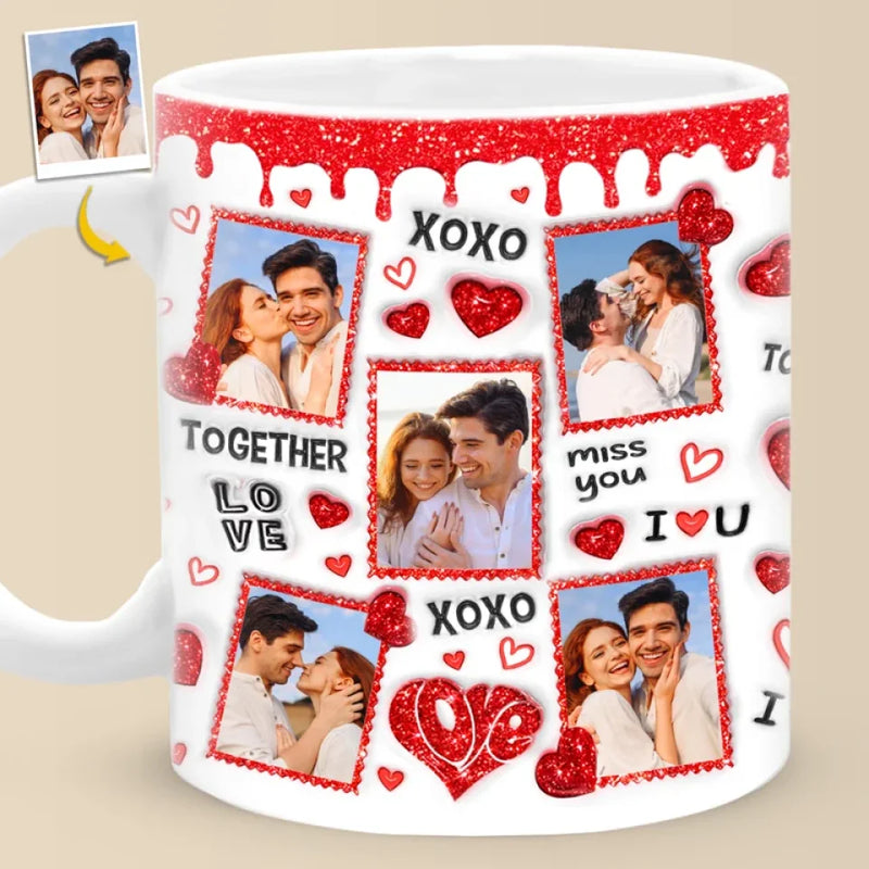 Custom Photo You’re My Favorite Notification - Couple Personalized Custom 3D Inflated Effect Printed Mug - Gift For Husband Wife, Anniversary