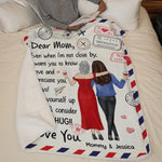 My First Love, My Forever Hero - Family Personalized Custom Blanket - Gift For Mom, Daughter