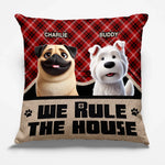 This Home Is Run By Paws And Wagging Tails - Dog Personalized Custom Pillow - Gift For Pet Owners, Pet Lovers