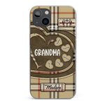Her Love Is A Legacy That Never Fades - Family Personalized Custom Clear Phone Case - Gift For Mom, Grandma