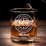 Not My Problem Anymore - Coworker Personalized Custom Whiskey Glass - Appreciation, Retirement Gift For Coworkers, Work Friends, Colleagues