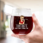 I'm Retired - Personalized Custom Wine Glass - Appreciation, Retirement Gift For Coworkers, Work Friends, Colleagues, Family Members