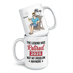Enjoy Every Morning Without The Alarm Clock - Coworker Personalized Custom Mug - Appreciation, Retirement Gift For Coworkers, Work Friends, Colleagues