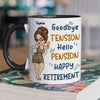 Celebrate Colleagues Who Are Ready For Relaxation - Coworker Personalized Custom Accent Mug - Appreciation, Retirement Gift For Coworkers, Work Friends, Colleagues