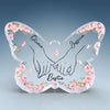 Best Friend Is Hard To Find - Bestie Personalized Custom Butterfly Shaped Acrylic Plaque - Gift For Best Friends, BFF, Sisters