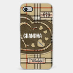 Her Love Is A Legacy That Never Fades - Family Personalized Custom Clear Phone Case - Gift For Mom, Grandma