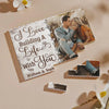 Custom Photo You Complete Μe - Couple Personalized Custom Horizontal Rectangle Shaped Building Brick Blocks - Gift For Husband Wife, Anniversary