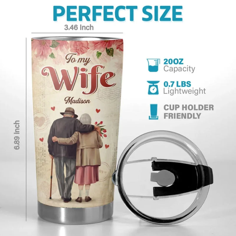 Soulmates From The Start, Bound By The Heart - Couple Personalized Custom Tumbler - Gift For Husband Wife, Anniversary